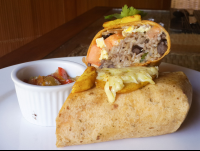 Breakfast Burrito At The Buddha Eyes Resturant
 - Costa Rica
