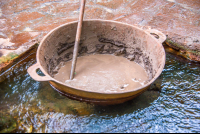 Warm Mud Pot Rio Negro Hot Springs Pools Rincon De La Vieja
 - Costa Rica