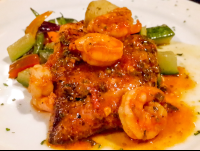 Fish Shrimp And Over Sauteed Vegetables
 - Costa Rica