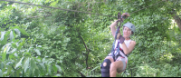 Girl Ziplining On Canopy Mal Pais Tour
 - Costa Rica