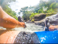 On The Rapids From The Tub Raft View Tubing Rincon De La Vieja
 - Costa Rica