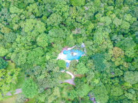 Aerial View Of Spa Facilities And Hotel In Borinquen Property Rincon De La Vieja Volcano
 - Costa Rica