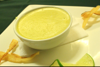        asparagus soup at mastico restaurant 
  - Costa Rica