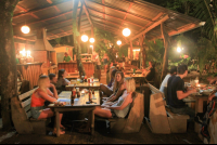 Customers At Casa Del Mar Restaurant
 - Costa Rica