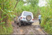 Truck Stucked On Mud Los Patos To Sirena Ranger Station Corcovado National Park
 - Costa Rica