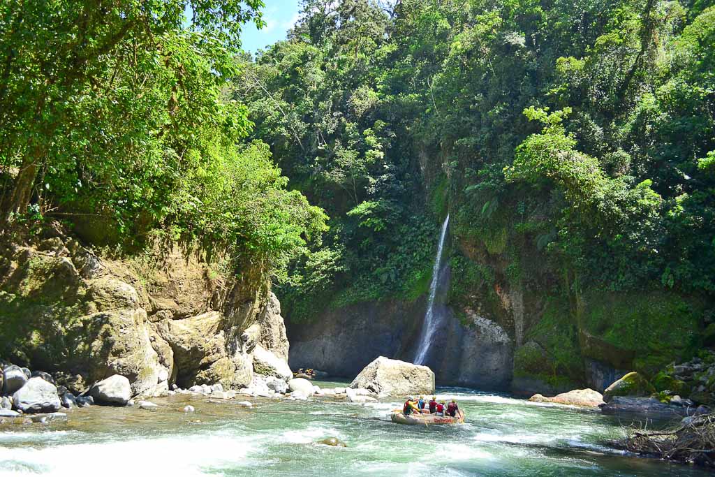        paddling through the canyon
  - Costa Rica