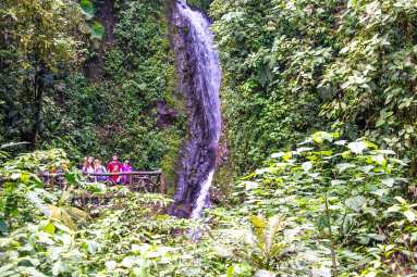 Foot Blue Morpho Waterfall Hanging Bridges Mistico Park
 - Costa Rica