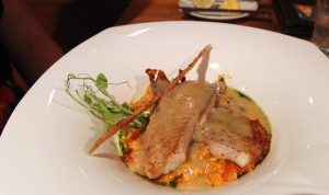 don rufinos tilapia over cab risotto 
 - Costa Rica