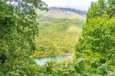 Los Juncos Lake View From View Point Horseback Ride Los Lagos
 - Costa Rica