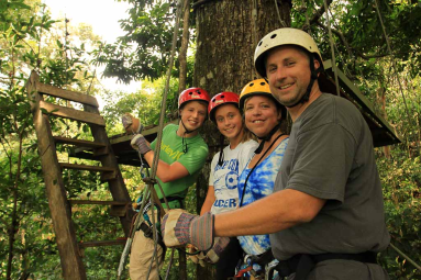 chiclets canopy tour family 
 - Costa Rica