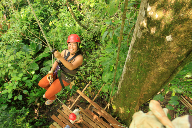 flight of the toucan tree climb combo tour climbing 
 - Costa Rica