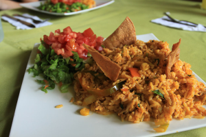 rio celeste restaurant arroz con pollo 
 - Costa Rica