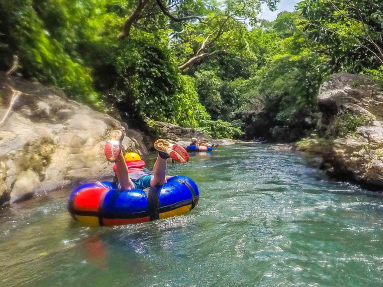 Tubing Face Down Rio Negro Tubing Rincon De La Vieja
 - Costa Rica