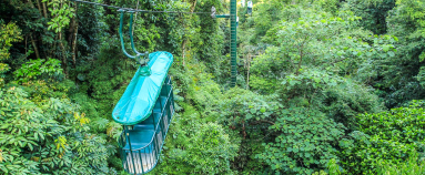 rainforest adventures aerial tram closeup 
 - Costa Rica