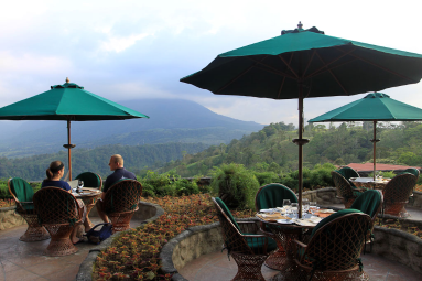 the springs view from casual dining restaurant 
 - Costa Rica