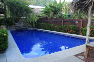 backyard hotel pool 
 - Costa Rica