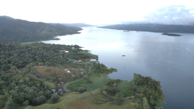aerial view of the el castillo area on lake arenal
 - Costa Rica