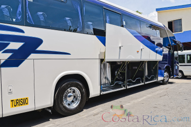 Passenger Coach Lateral View With Luggage Compartment Open
 - Costa Rica