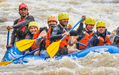 Grande De Orosi Whitewater Rafting On A Calm Area
 - Costa Rica