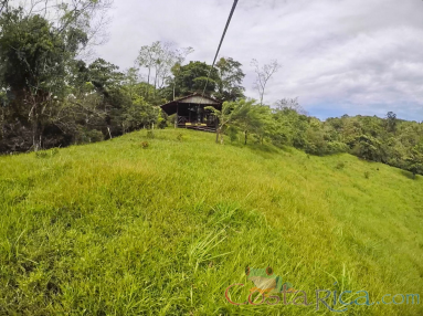 First Cable Land Platform As You Zipline
 - Costa Rica