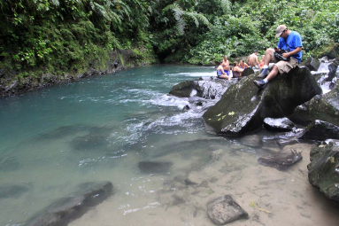 fotuna waterfall upstream 
 - Costa Rica